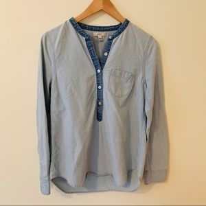 J. Crew Chambray Blouse 💙 EUC